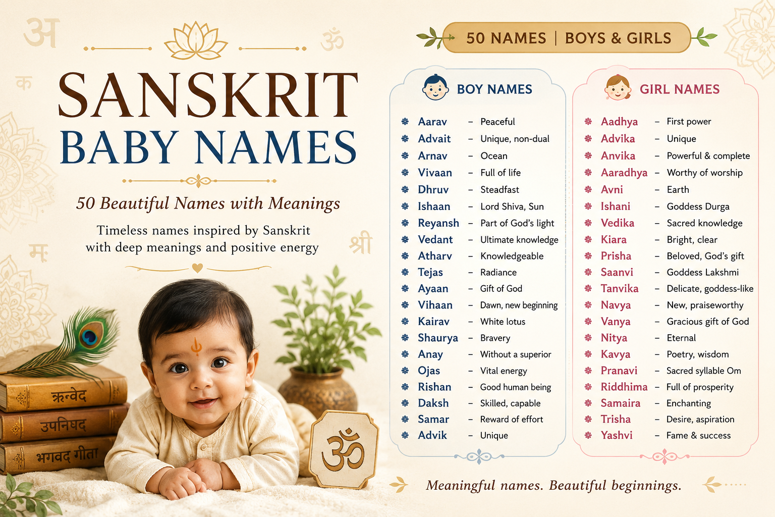 Sankrit Inspired Baby names