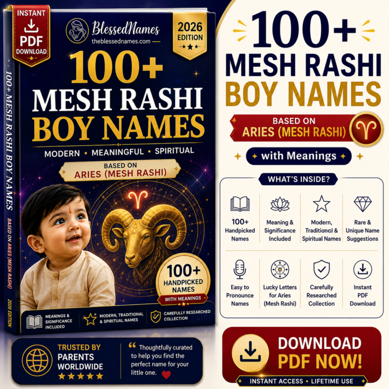Mesh Rashi Boy Names - Aries