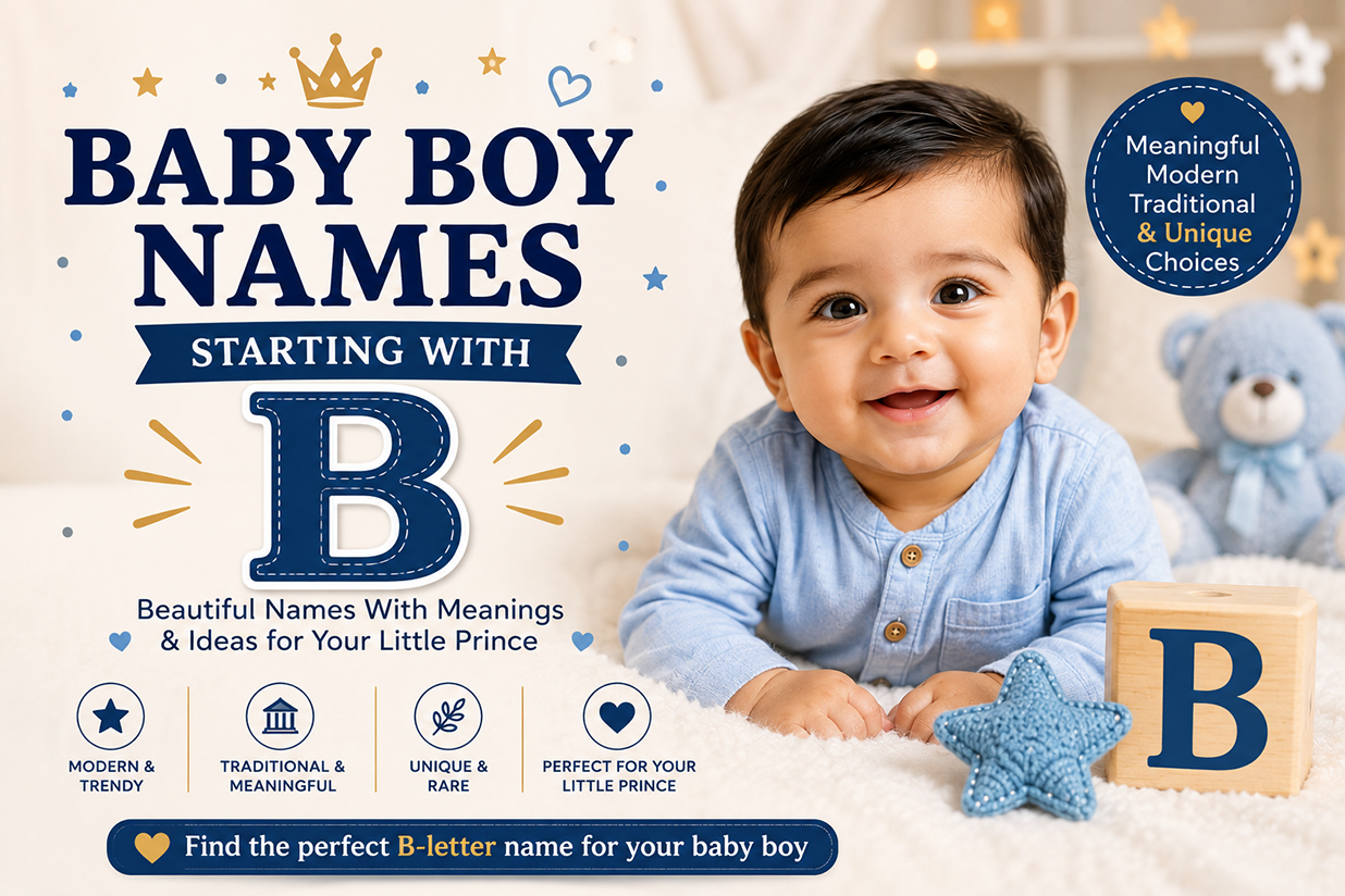 Baby boy names starting with B with meanings