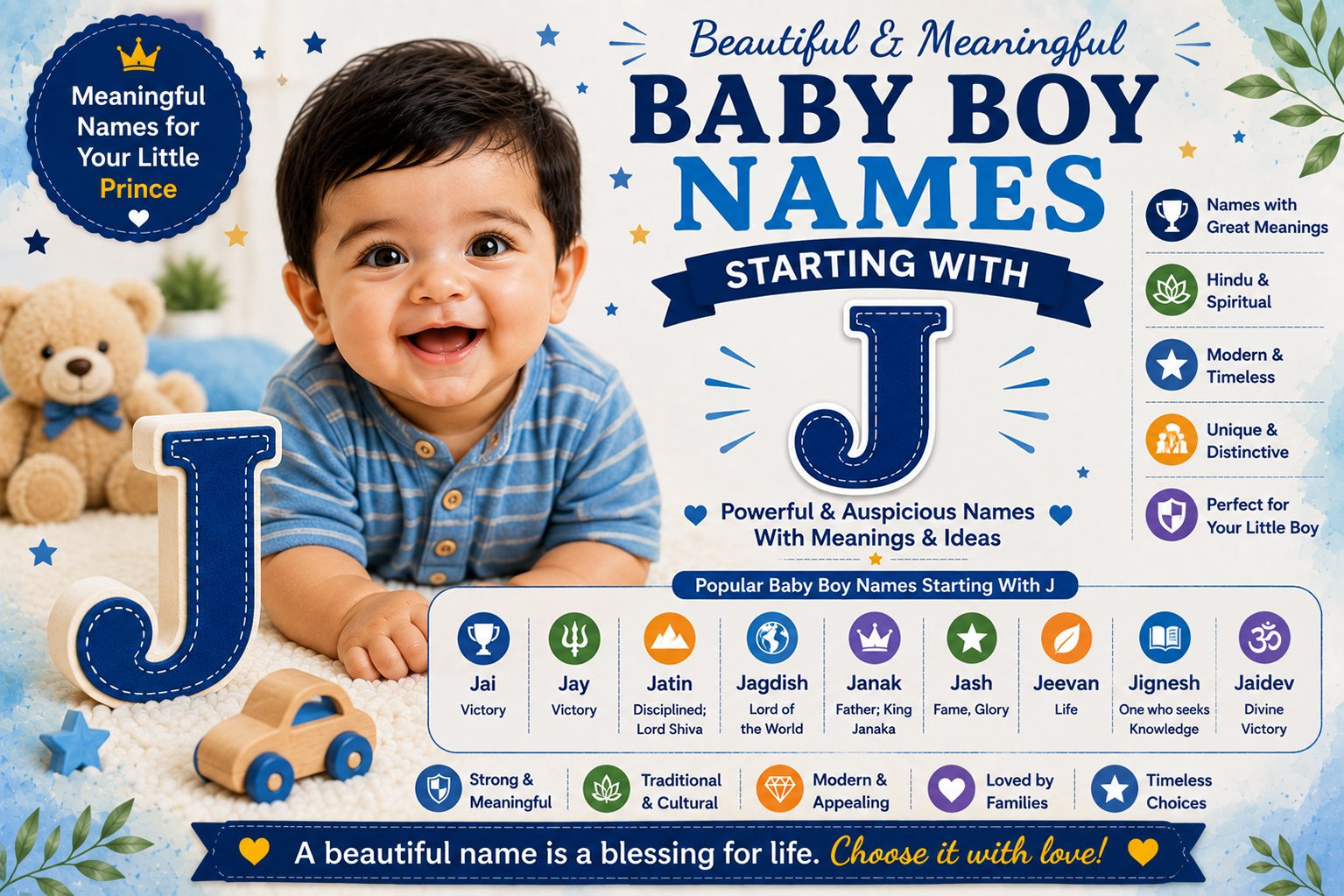 Baby boy names starting with J with meanings