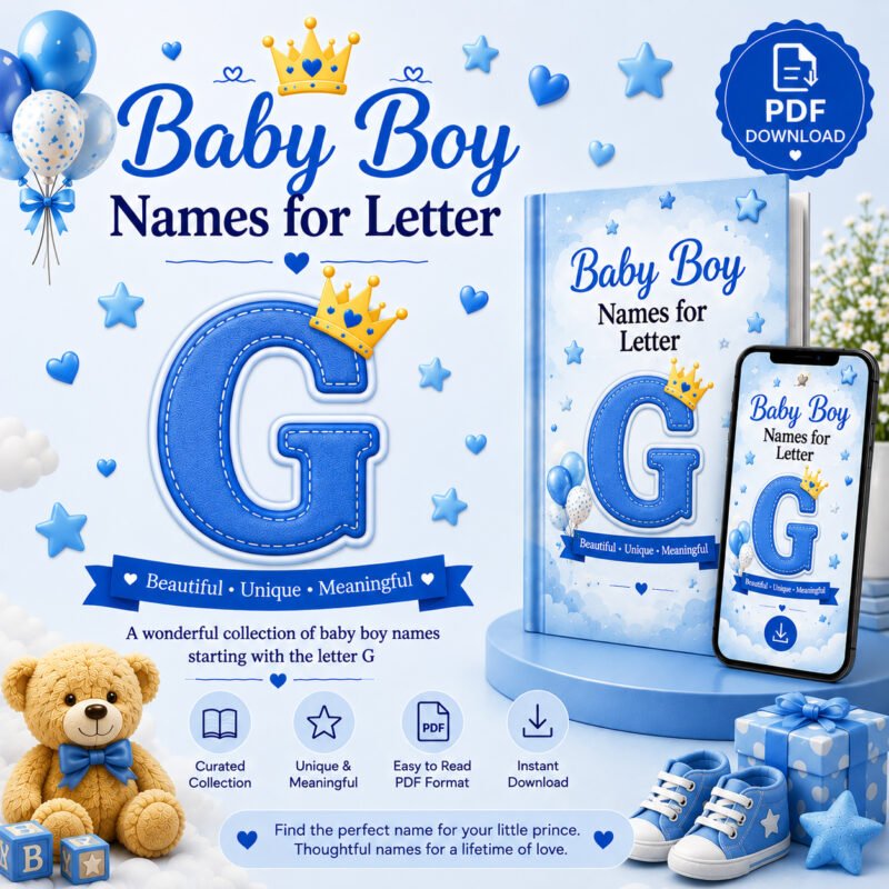 Trending Baby Boy Names for Letter G