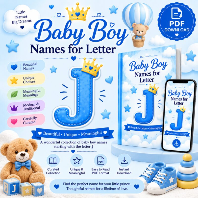 Trending Baby Boy Names for Letter J