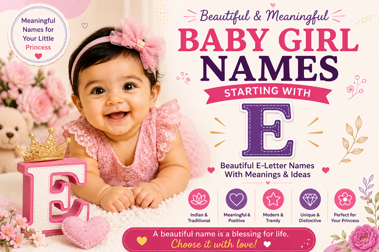 Baby girl names starting with E with meanings