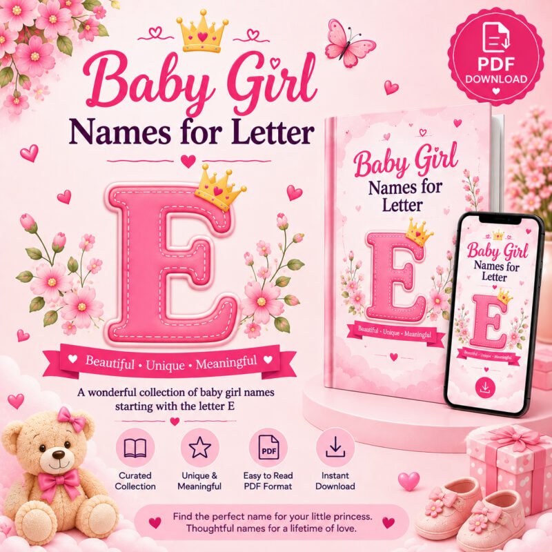 Trending Baby Girl Names for Letter E