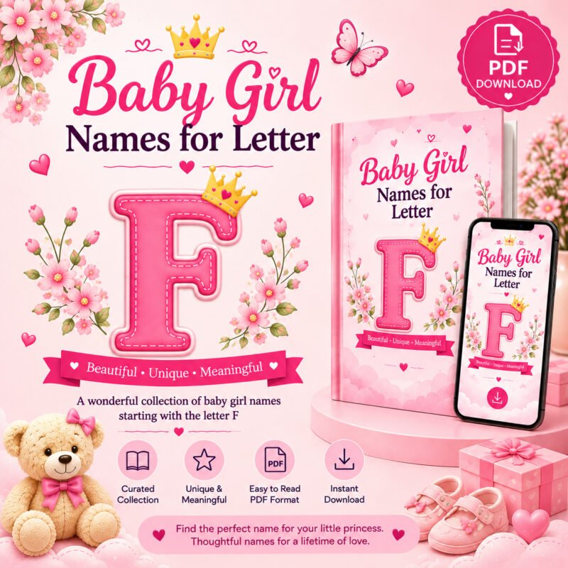 Trending Baby Girl Names for Letter F