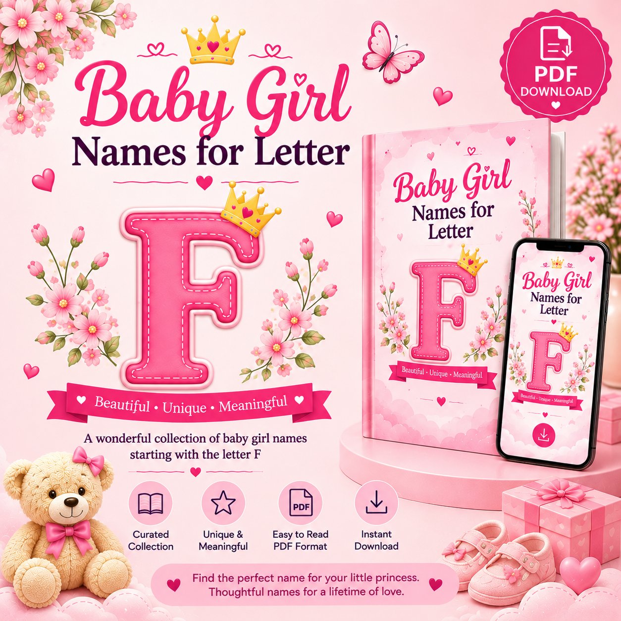 Trending Baby Girl Names for Letter F