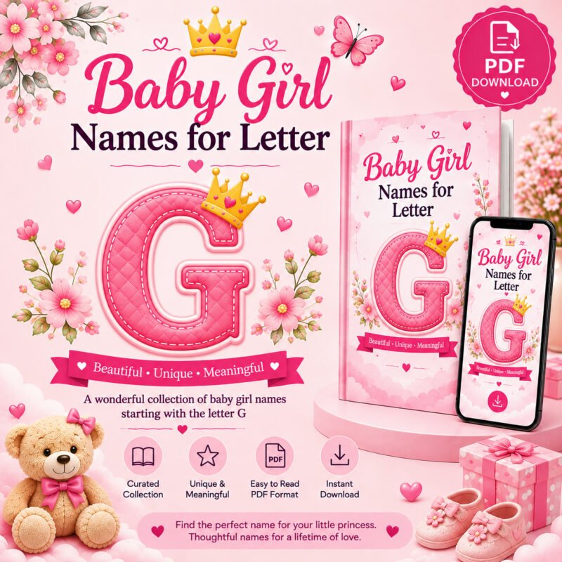 Trending Baby Girl Names for Letter G