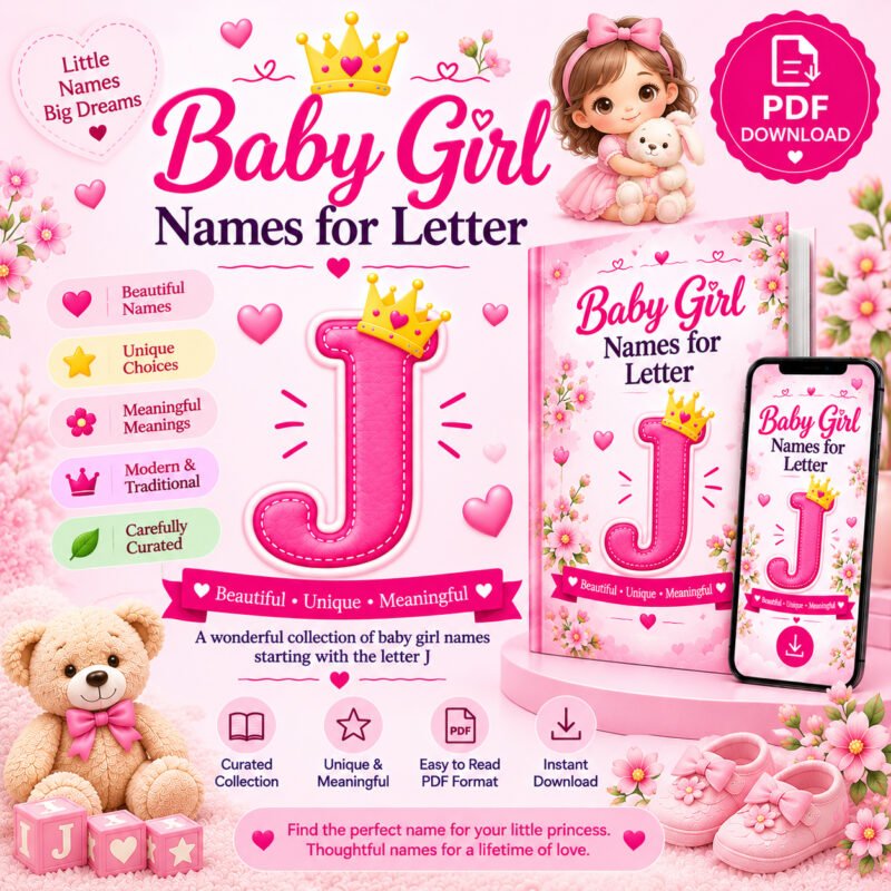 Trending Baby Girl Names for Letter J