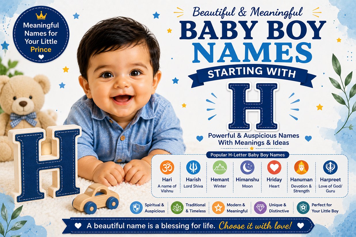 Baby boy names starting with H with meanings