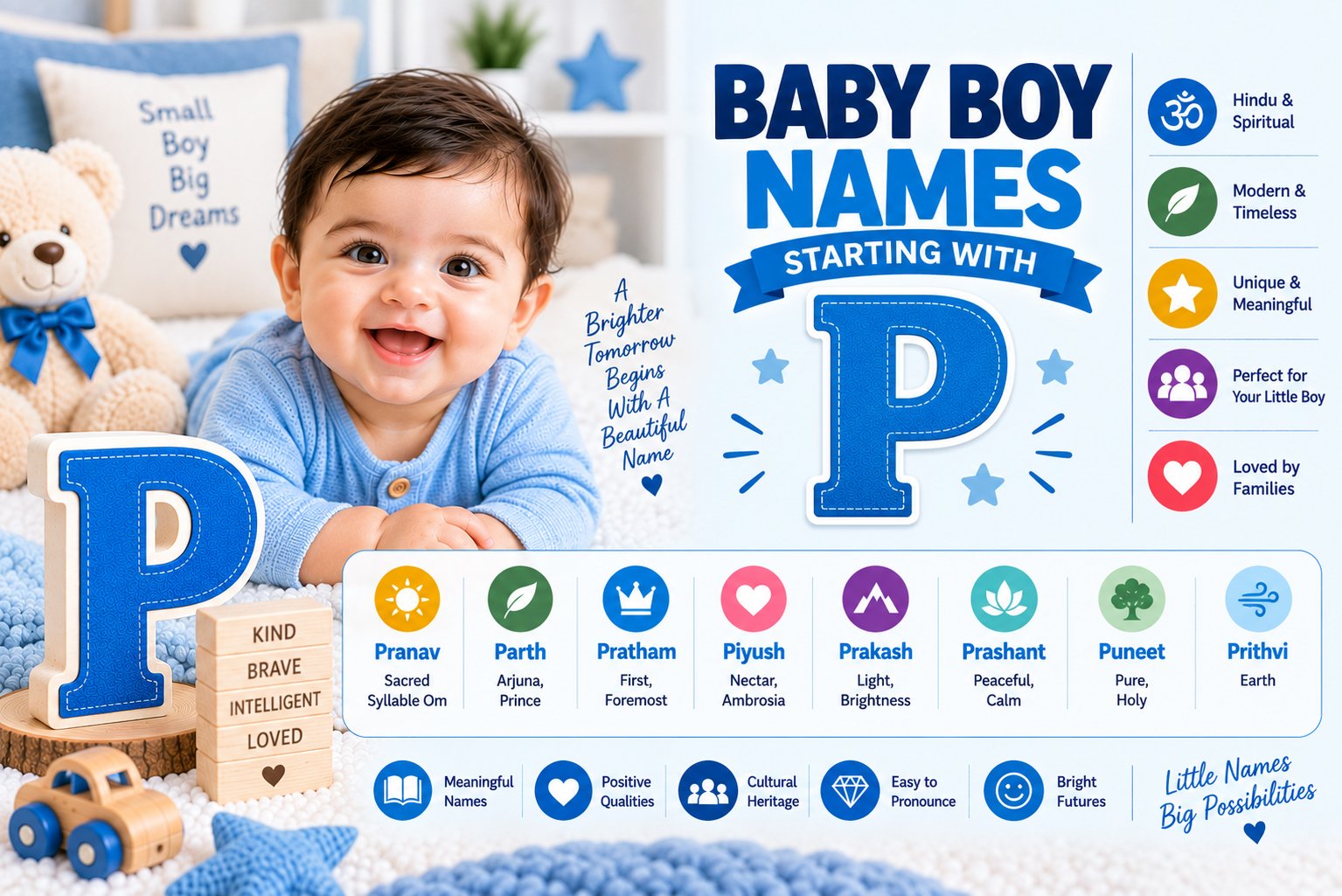 Baby boy names starting with P with meanings