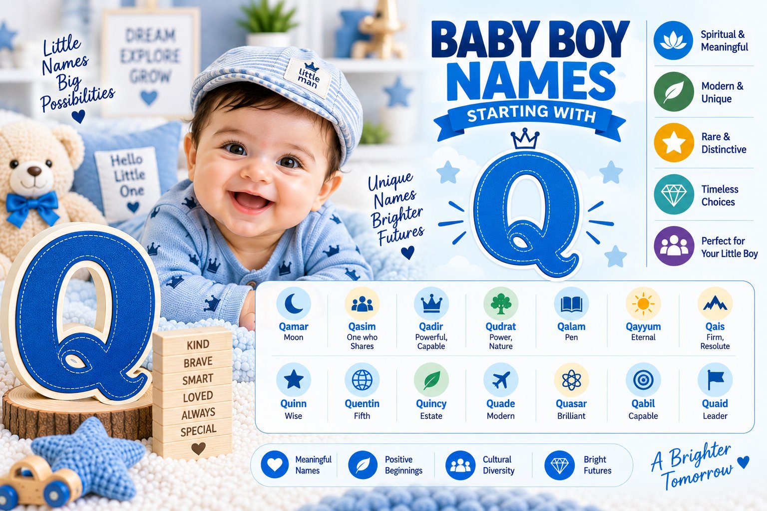 Baby Boy Names Starting With Q Baby boy names starting with Q with meanings