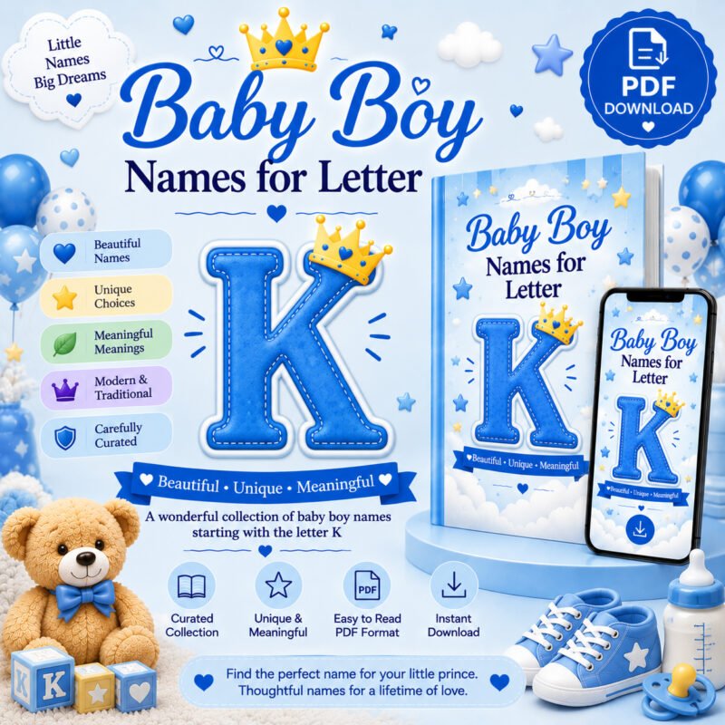 Trending Baby Boy Names for Letter K