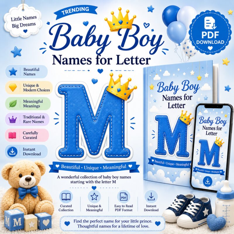Trending Baby Boy Names for Letter M