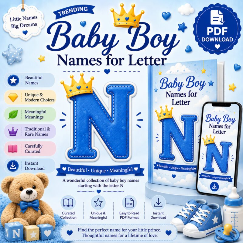 Trending Baby Boy Names for Letter N