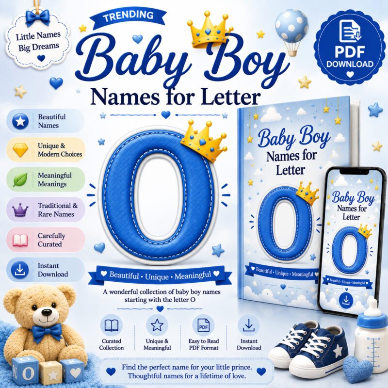 Trending Baby Boy Names for Letter O