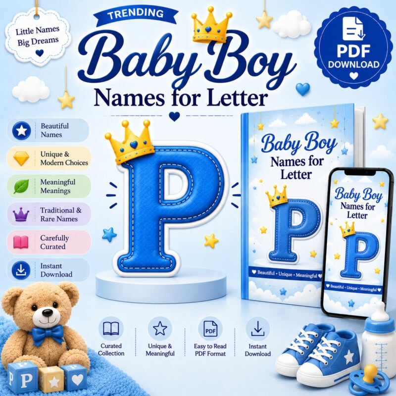 Trending Baby Boy Names for Letter P