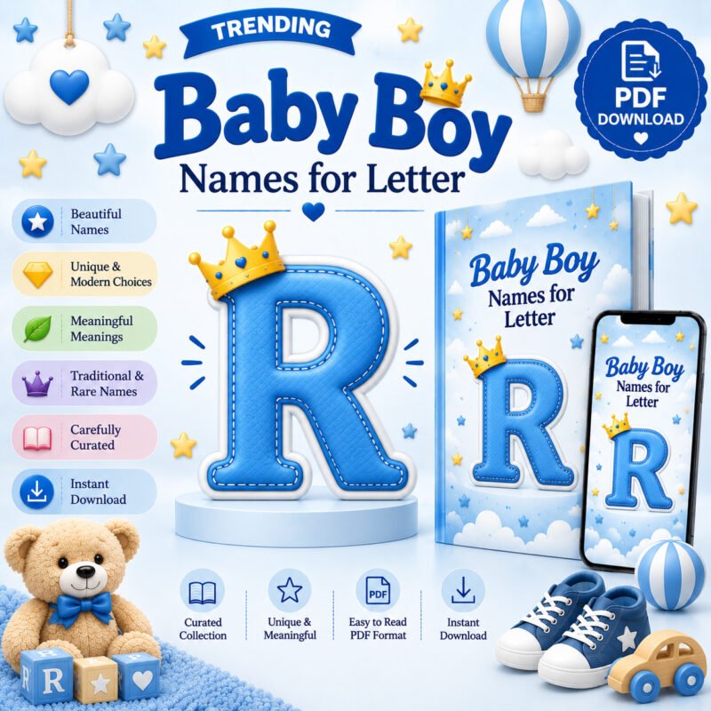 Trending Baby Boy Names for Letter R