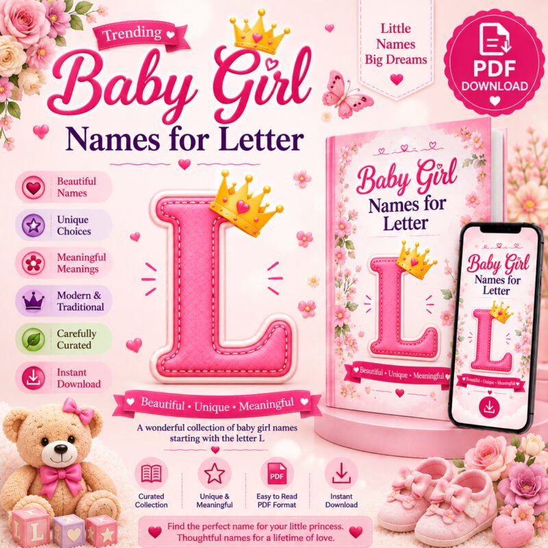 Trending Baby Girl Names for Letter L