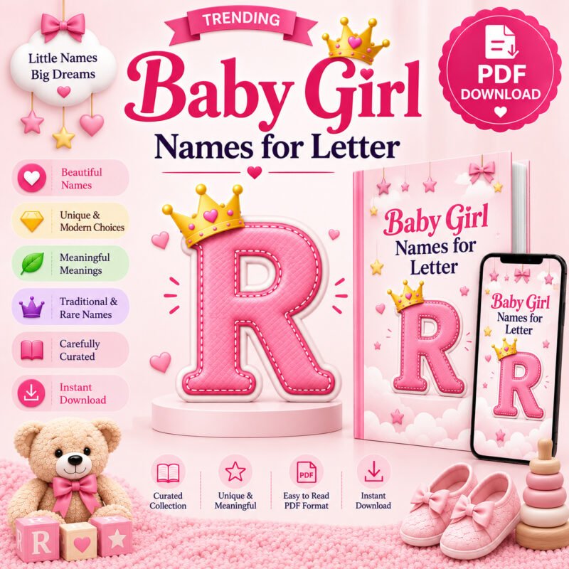 Trending Baby Girl Names for Letter R