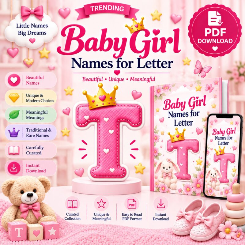 Trending Baby Girl Names for Letter T