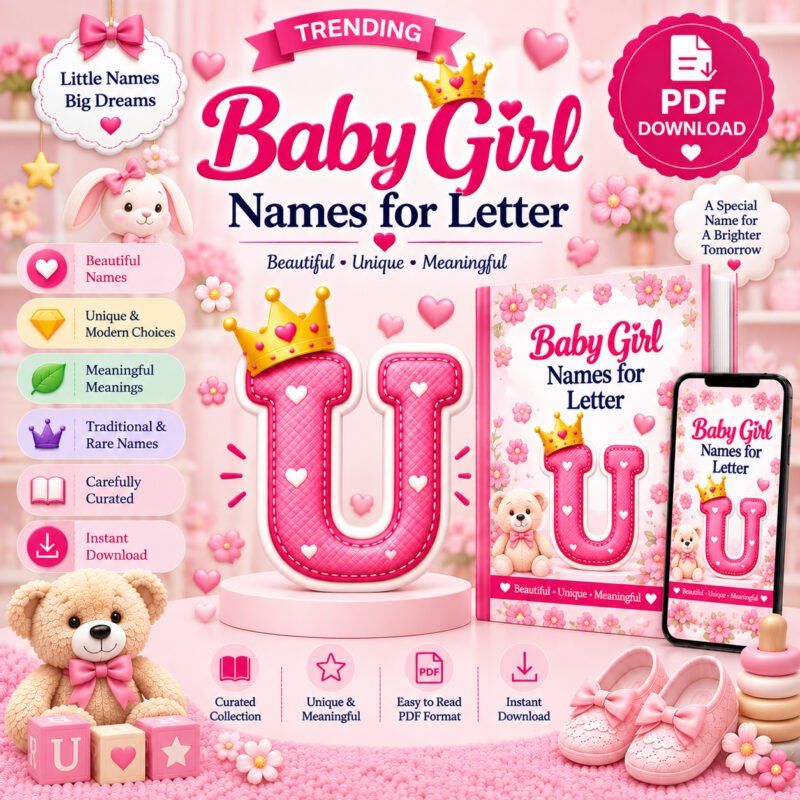 Trending Baby Girl Names for Letter U