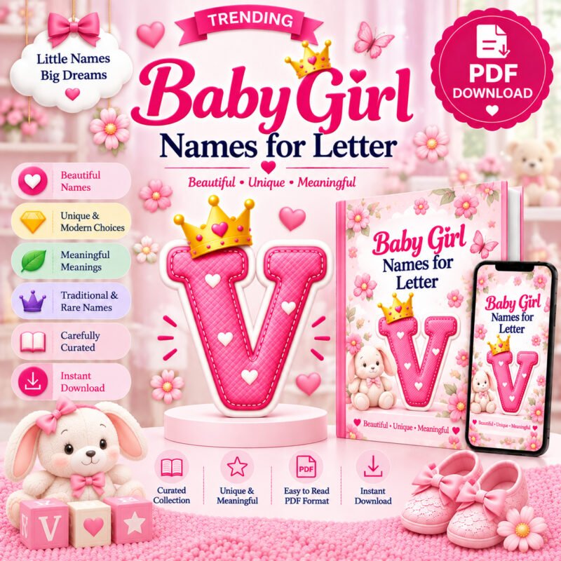 Trending Baby Girl Names for Letter V