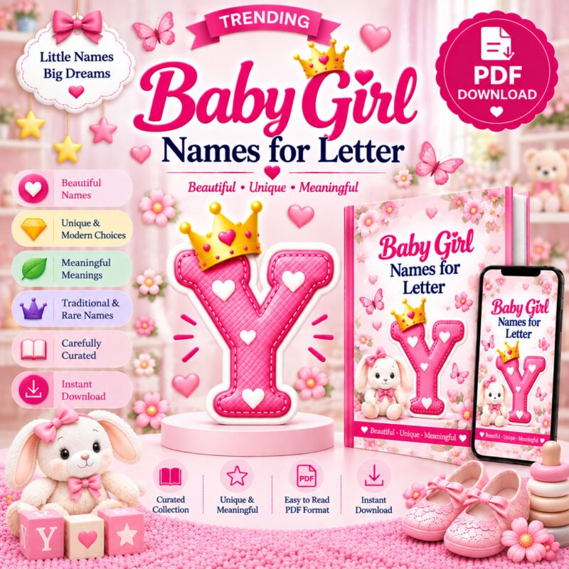 Trending Baby Girl Names for Letter Y
