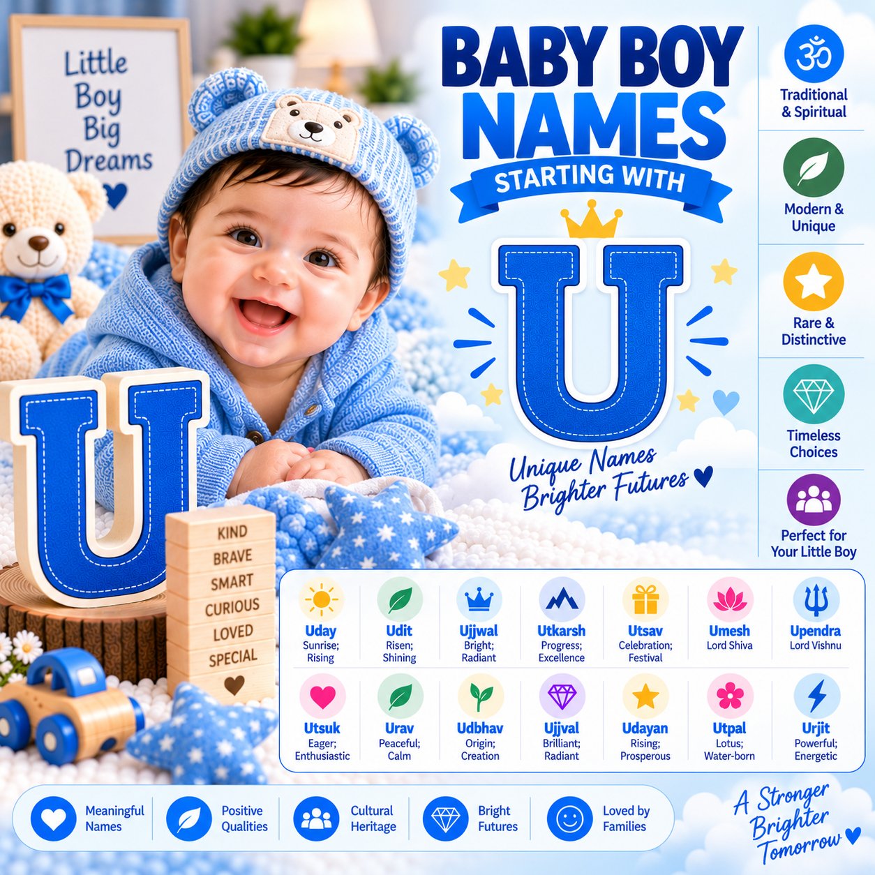 Baby boy names starting with U with meanings