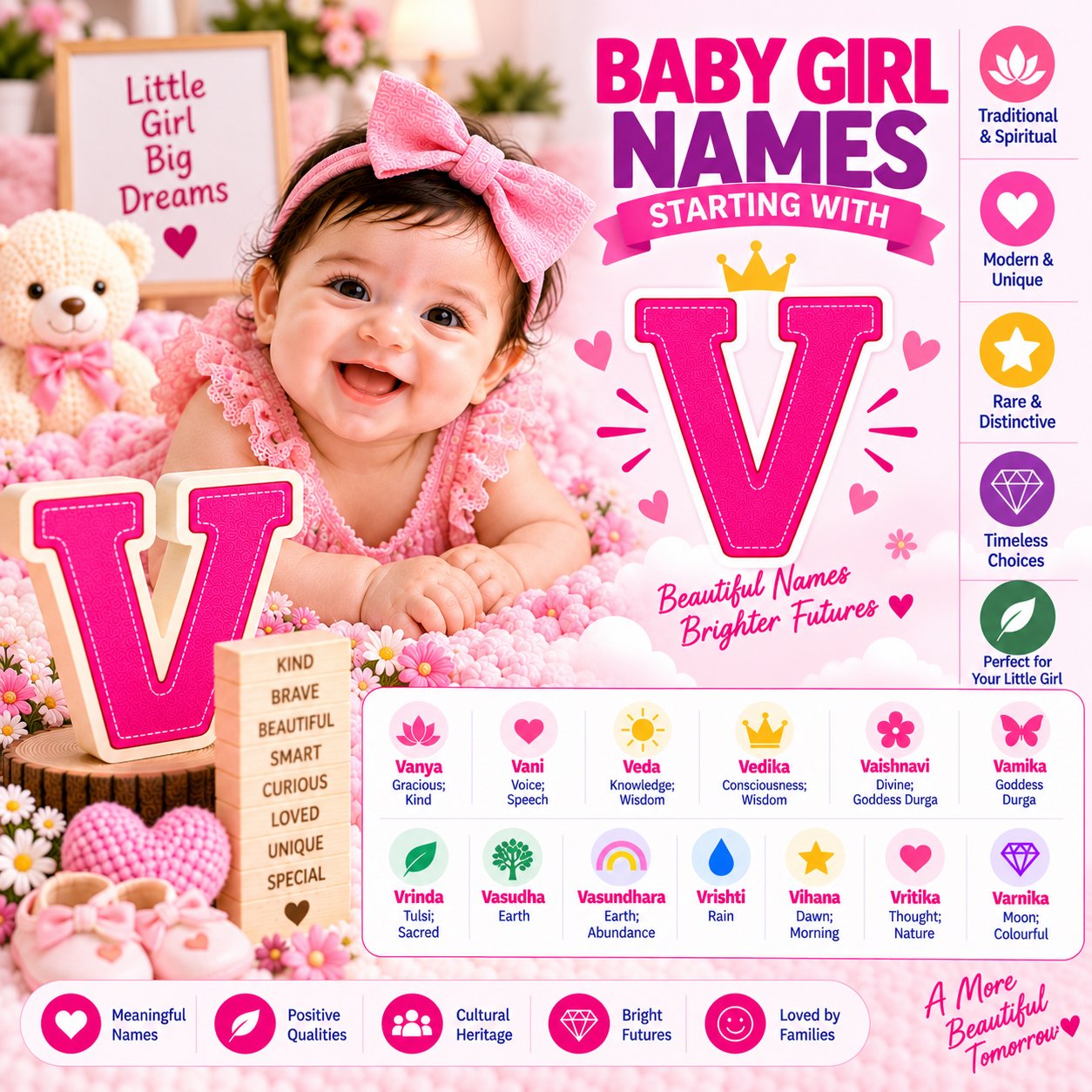 Baby girl names starting with V with meanings