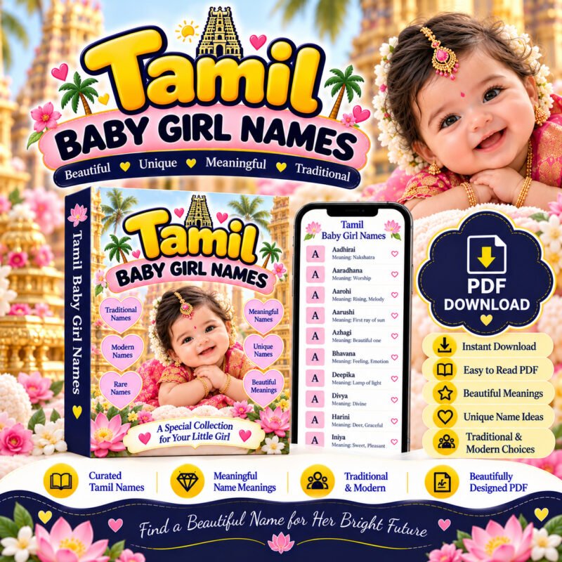 Tamil Baby Girl Names PDF – Unique, Meaningful & Beautiful Names